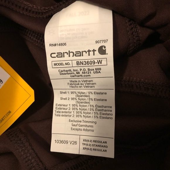 Carhartt Utility leggings. Size XS. NWT - Picture 7 of 11